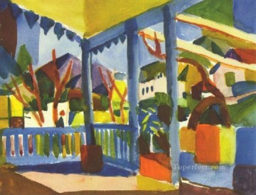  Main Pintura al %C3%B3leo - Terraza De La Casa De Campo En St Germain Expresionista